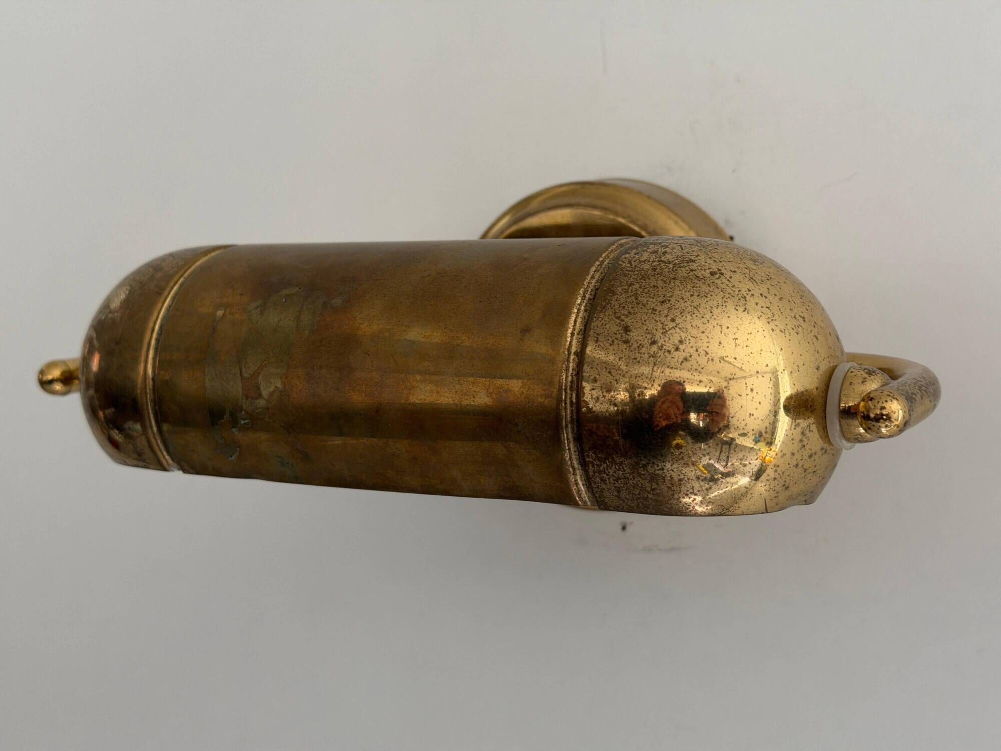 Pair of brass wall lights from the mid-century by N Leuchten, 1960s, Germany.