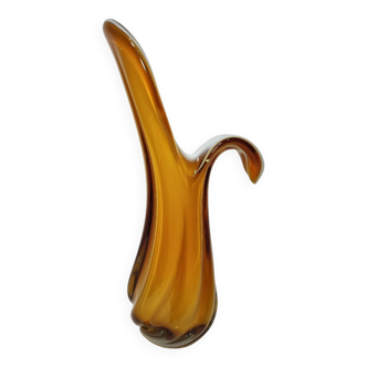 Jarrón de cristal de Murano. Italia, 1960s.