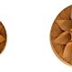 Handcrafted Swedish wooden wall sconces, set of 2