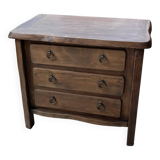 Solid elm aranjou chest of drawers