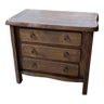 Solid elm aranjou chest of drawers