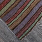 Blue & Green Striped Kilim Rug 146x288Cm SK 241322