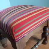 Velvet fabric footrest