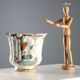Antique majolica cooler, Manifattura di Faenza, Italy, 19th century