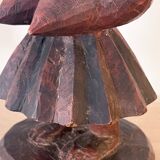 Wooden cup - Woman with pleated skirt (Burkina Faso)