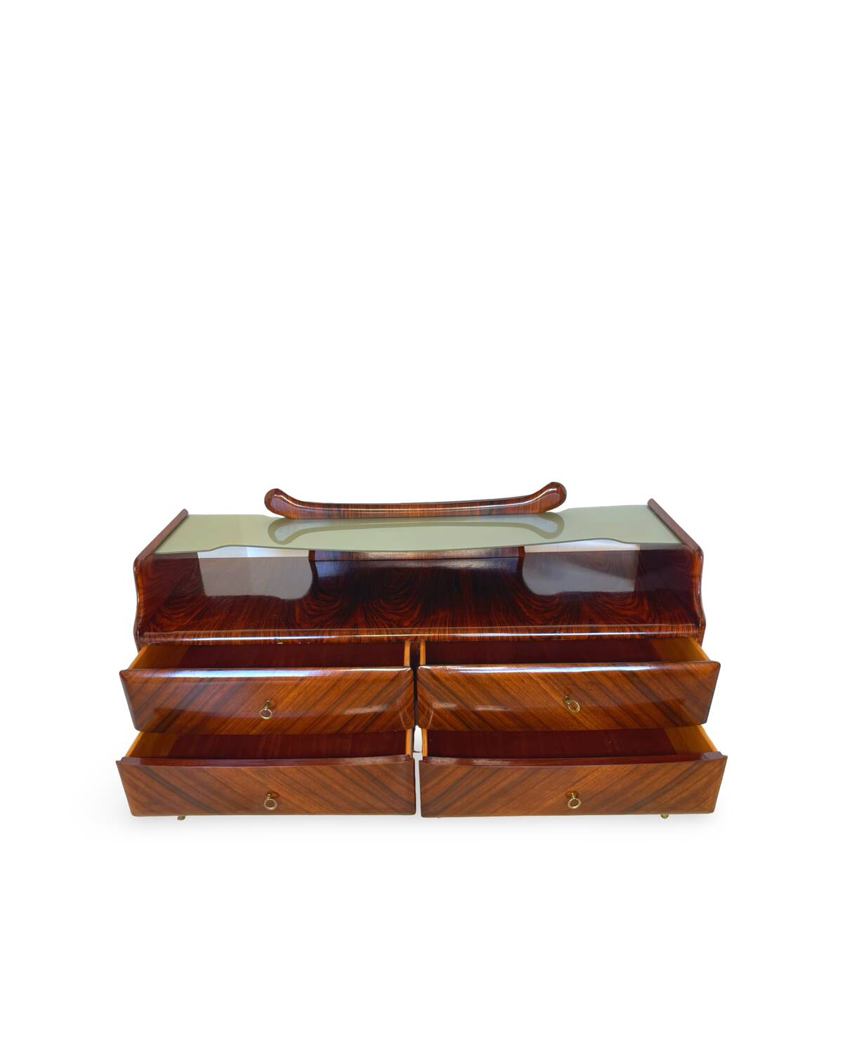 midcentury rosewood chest of drawers.