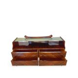 midcentury rosewood chest of drawers.