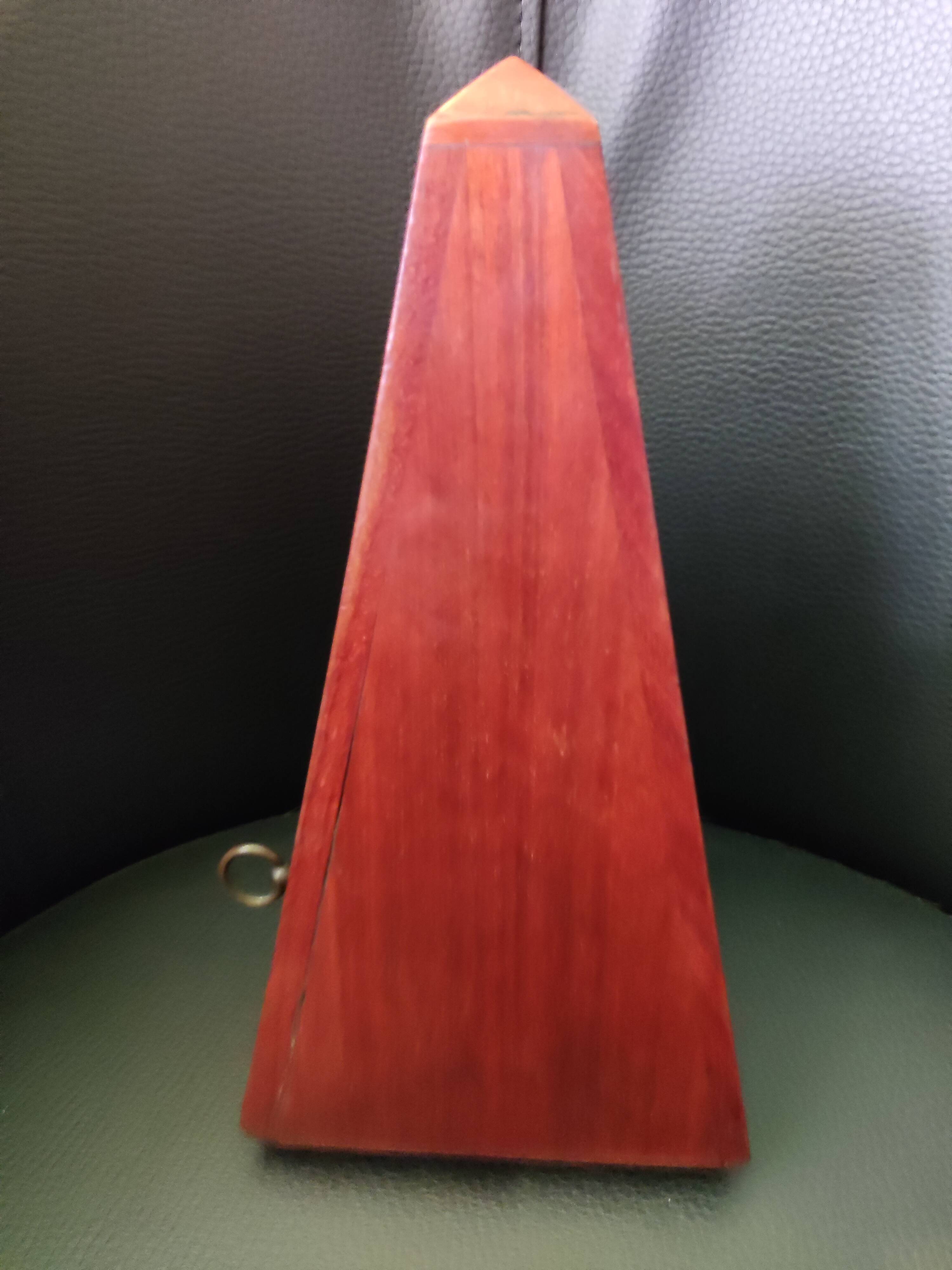 Mahogany wood metronome