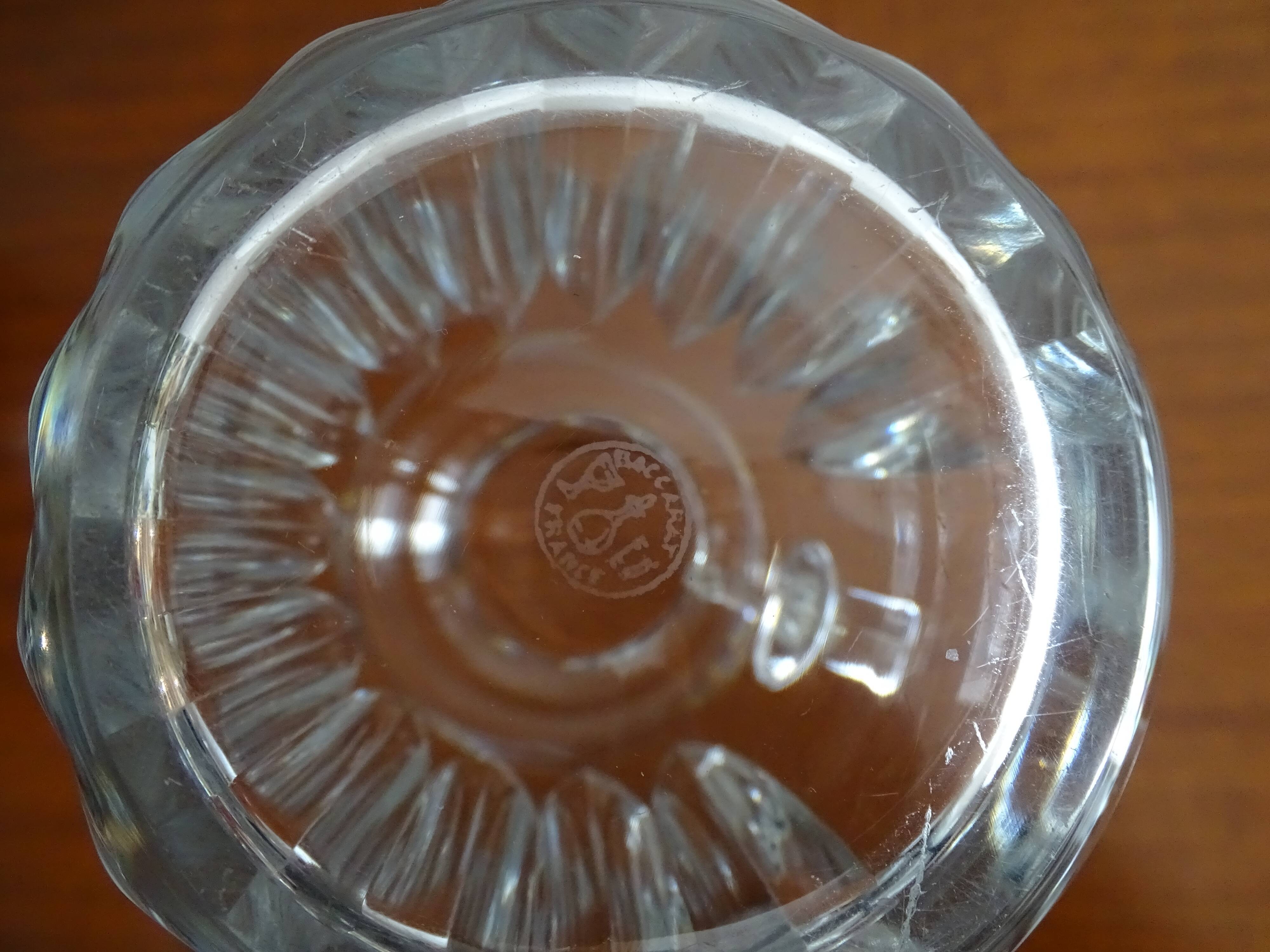 Crystal water broc Baccarat - model cote d'azur - Signed