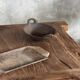 Large upcycled golden teak coffee table L1m60 W70 H45