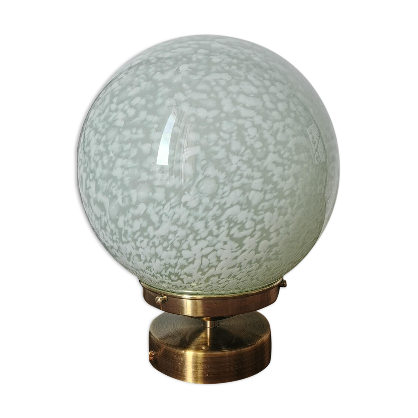 Clichy glass globe laying lamp