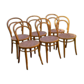 6 chaises bistrot cannées