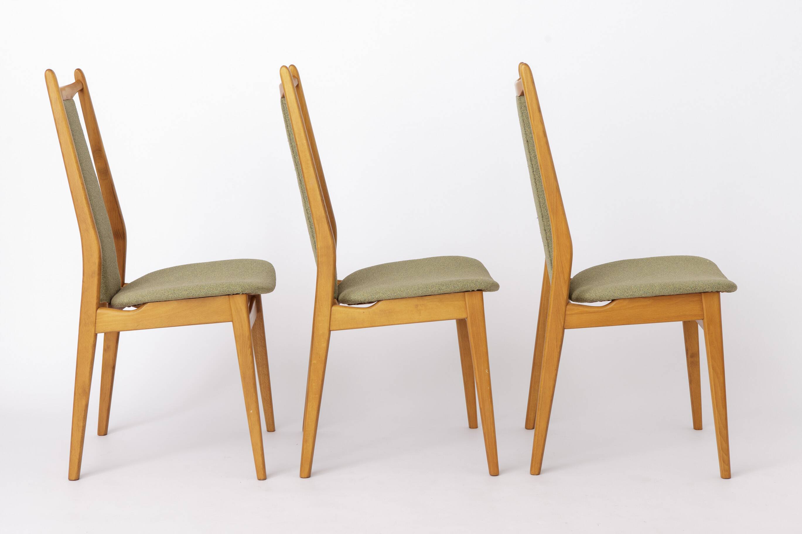Vintage Dining Chairs Set of 4, Mid Century Modern Chairs, 1960s German