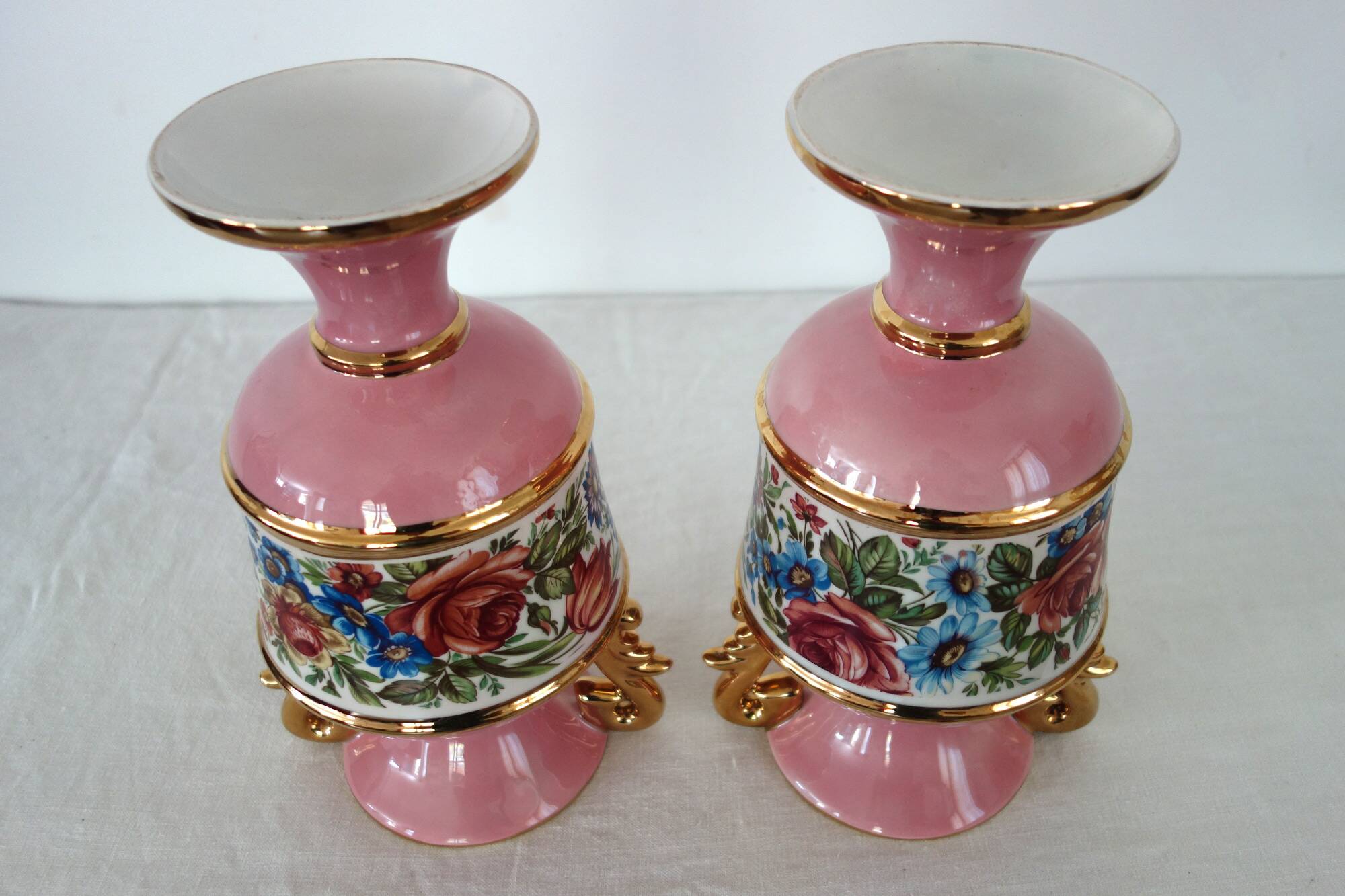 Pair of Italian ceramic vases from the 1950s.