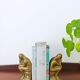 Pair of bookends The Thinker by Rodin in solid brass
