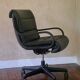 Fauteui de Bureau en cuir Ajustable Année 90