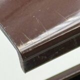 1970s Italian Space Age Table in Brown Plastic, Vintage Side or Coffee Tabl