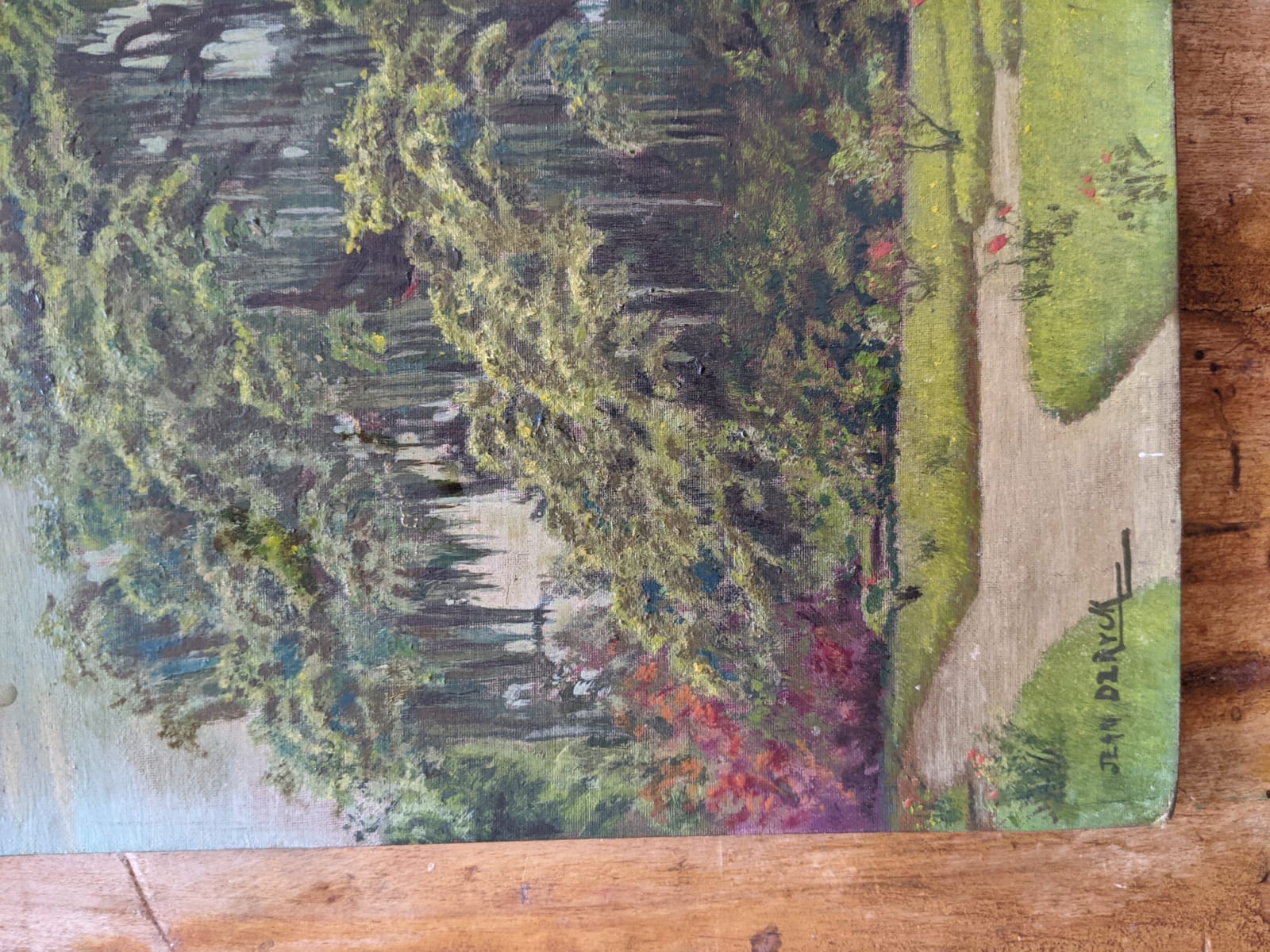 J.Ryck oil painting on cardboard