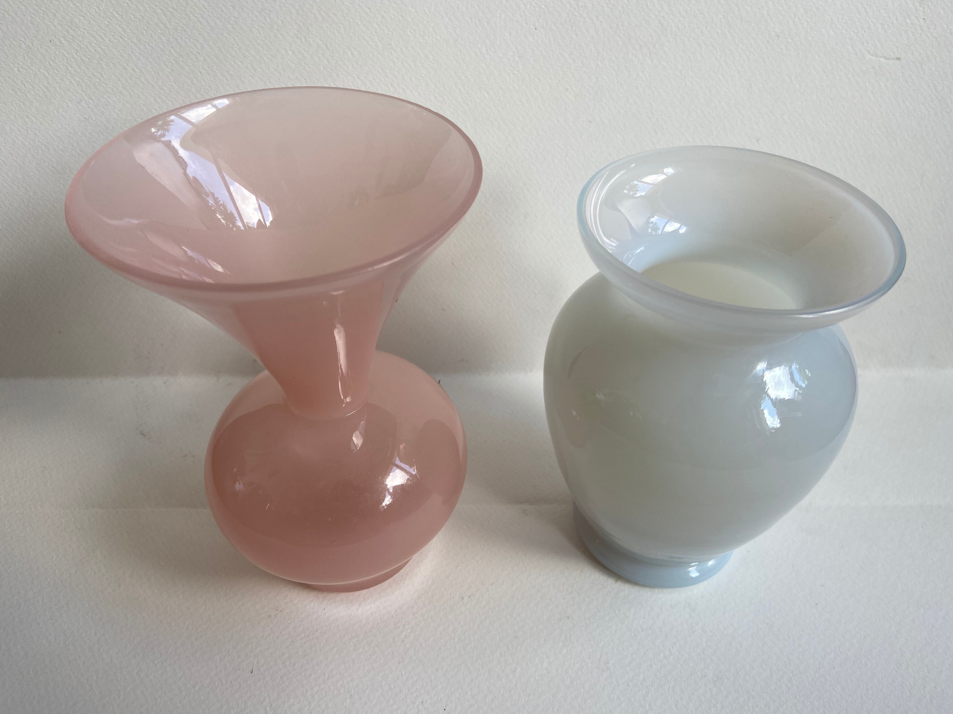 Pair of opaline vases