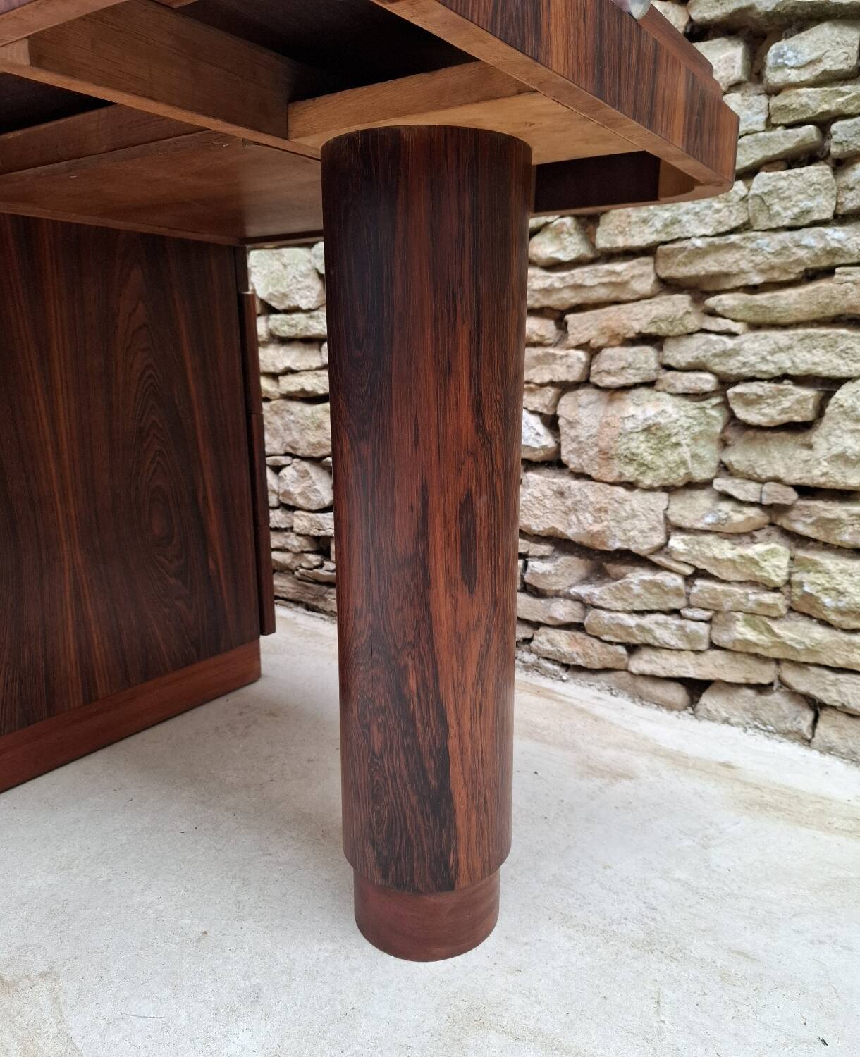 Art Deco Desk in Macassar Ebony