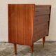 Commode vintage teck vernis 1970