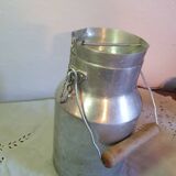 Canette à lait en aluminium grand format complète vintage