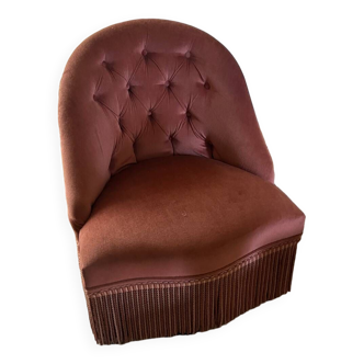 Vintage padded toad armchair