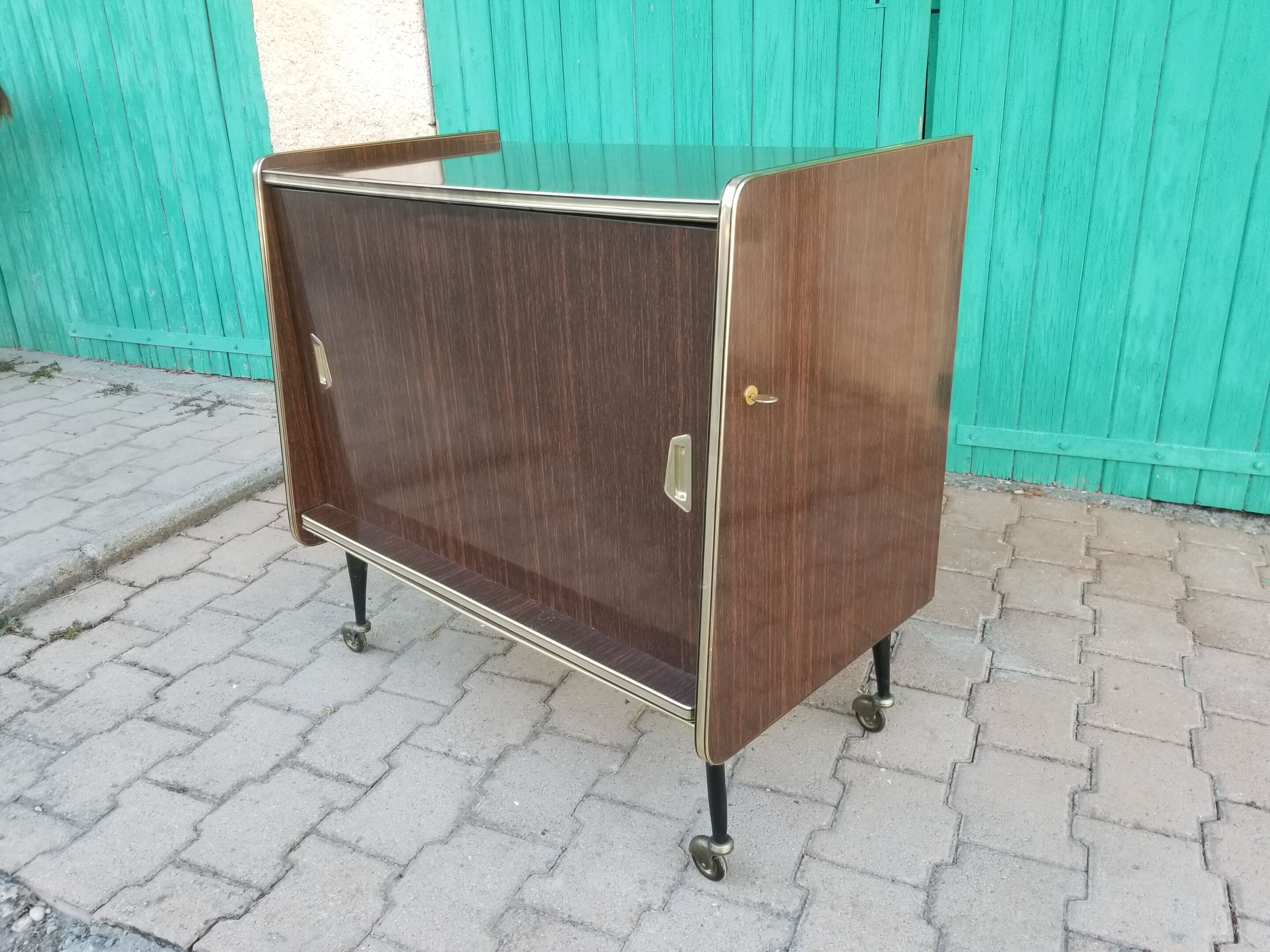 Vintage bar furniture with rotating façade- 60s/70s