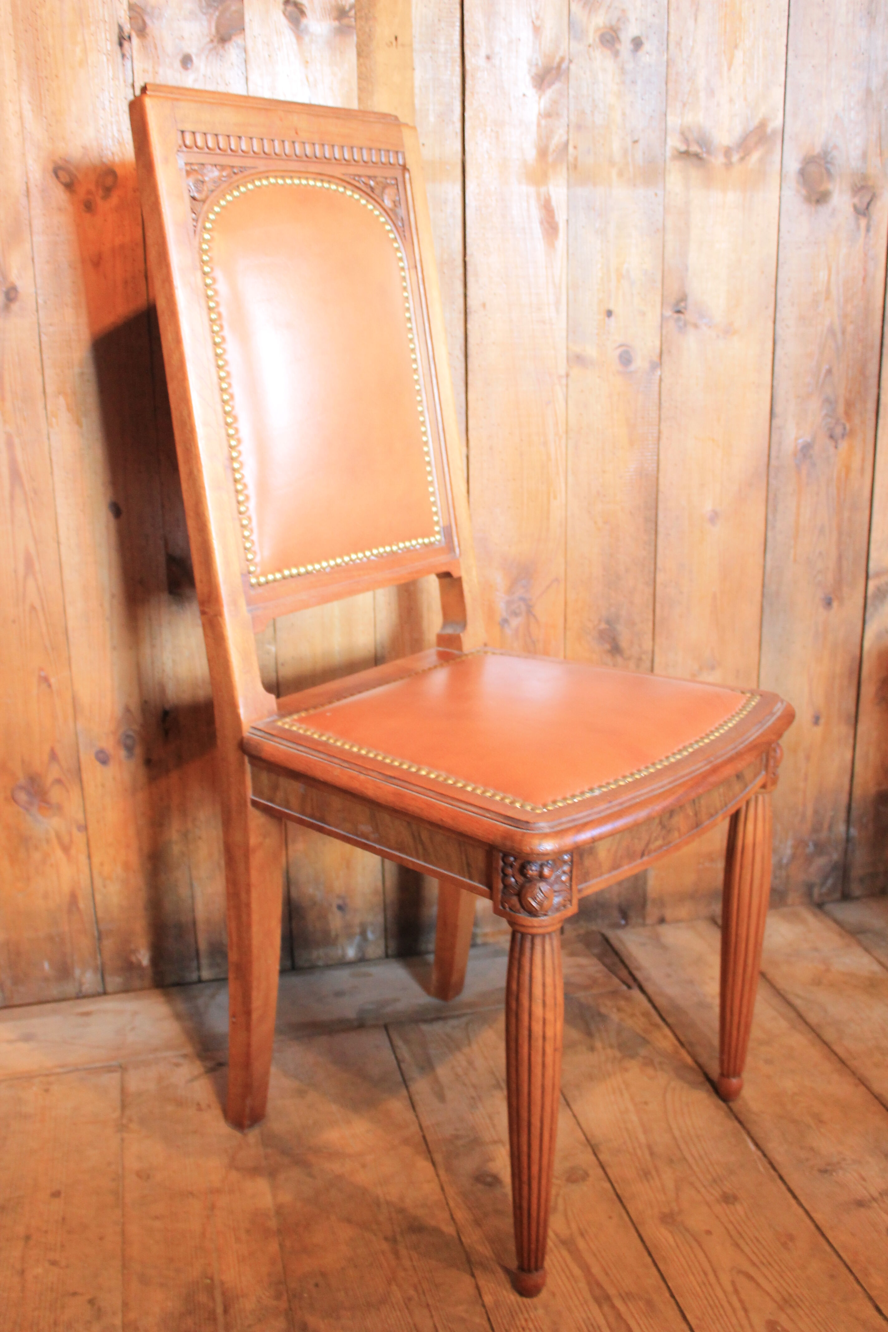 Suite of 6 art-deco chairs