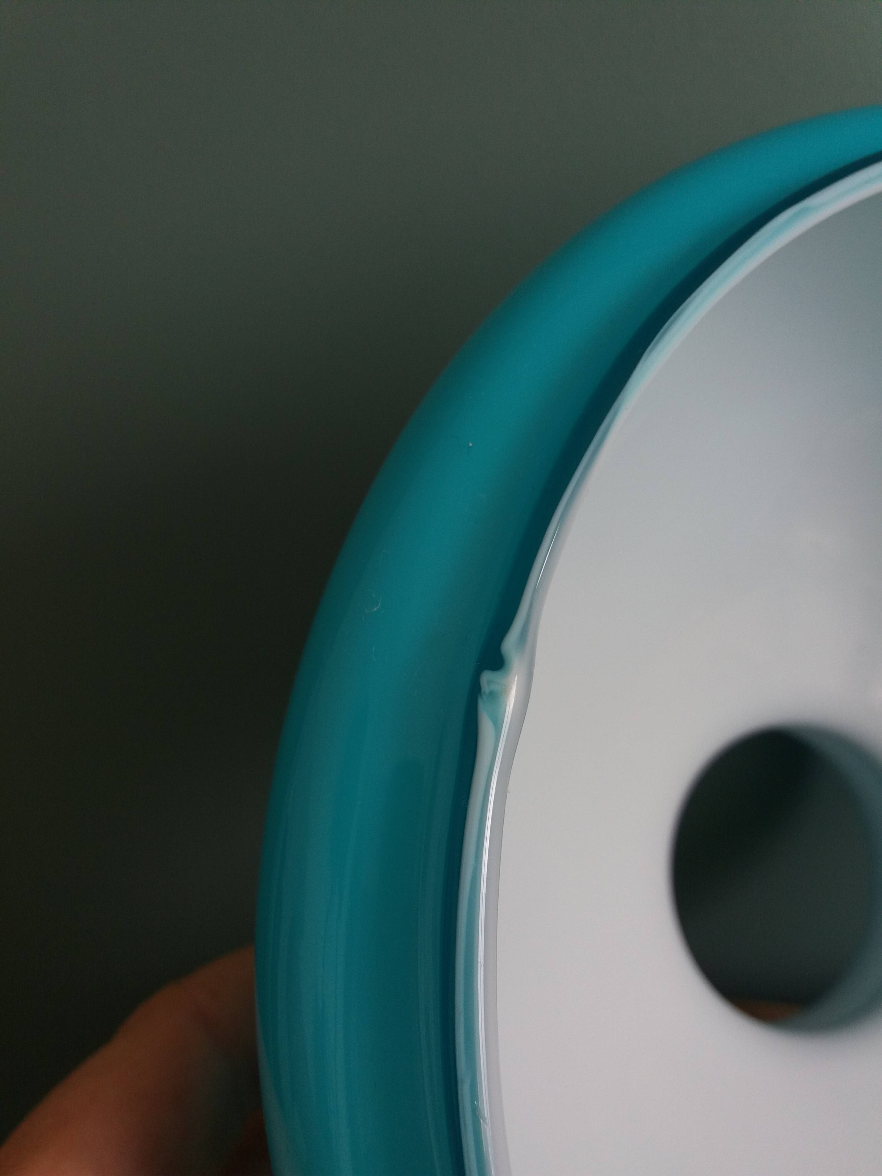 Turquoise opaline glass globe lampshade