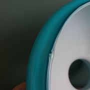 Turquoise opaline glass globe lampshade