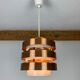 Scandinavian copper pendant lamp by MetallDrucker 60s