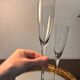 2 Baccarat champagne flutes