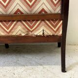 Louis Philippe bench in Leopard fabric