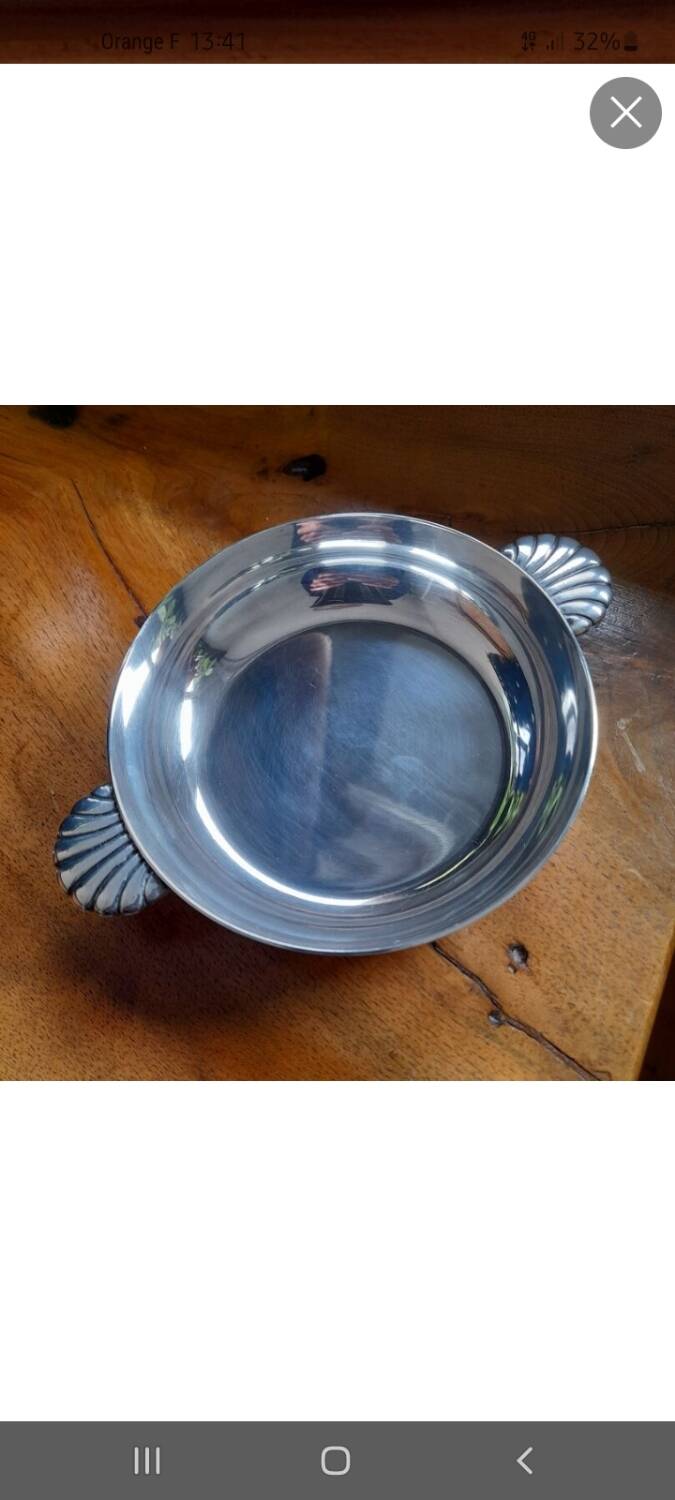 Silver metal cup