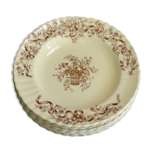 6 assiettes creuses en