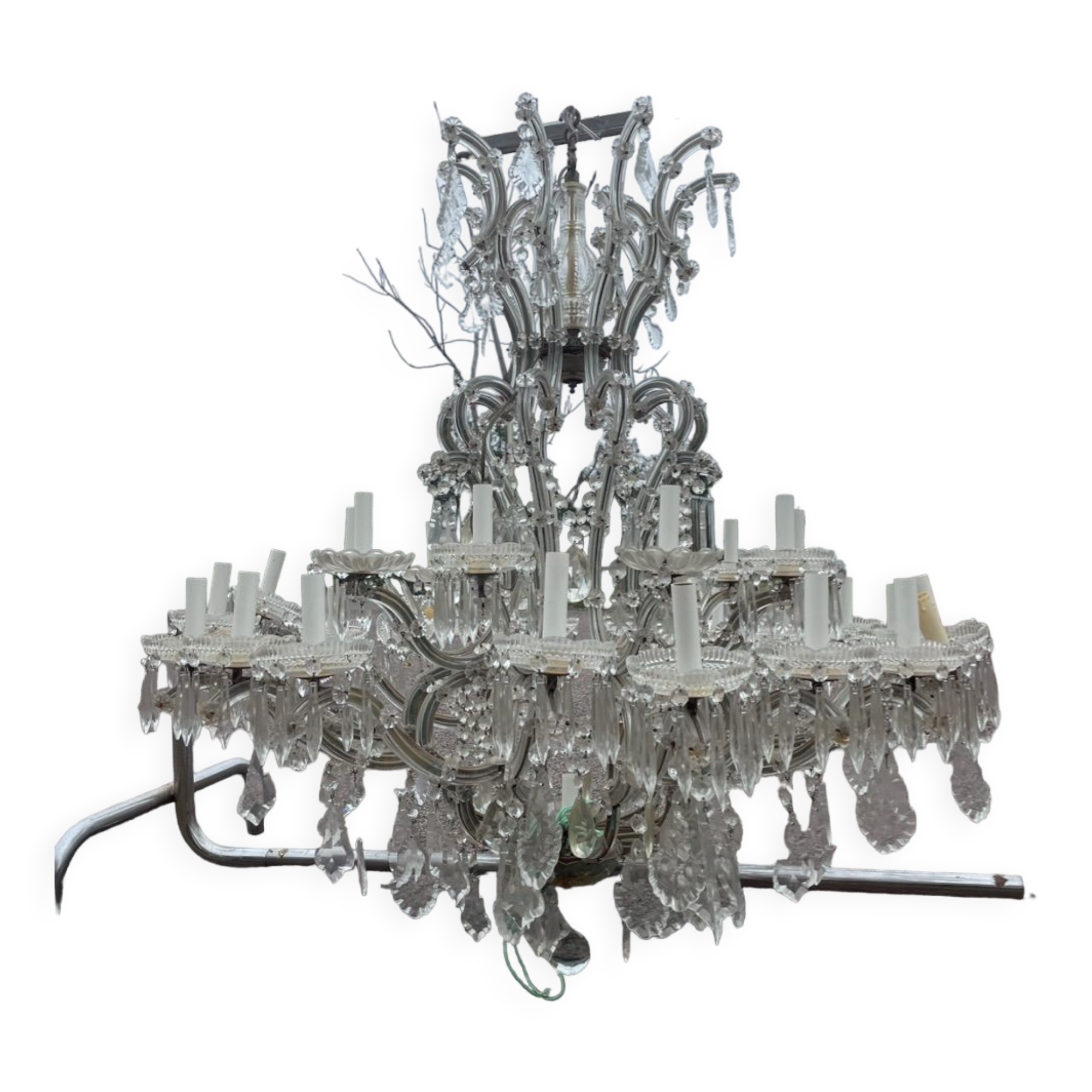 Lustre en cristal de bohème marie-thérèse 30 lumières