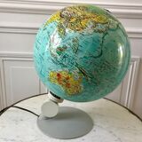 globe terrestre lumineux design scandinave Made in Denmark 1976