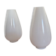 Pair of opaline glass tulip lamps, 1960s-70s