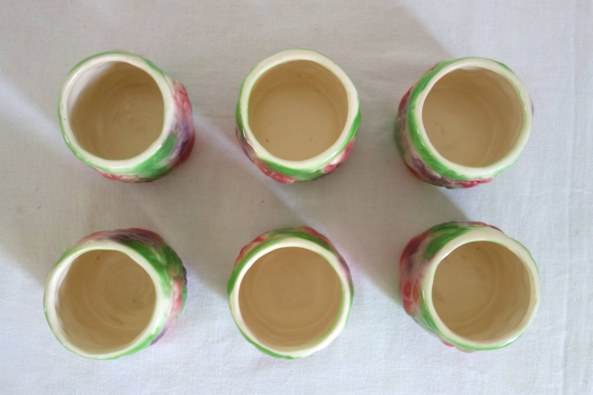 Barbotine Vintage Fruit Tea Set for 6 People
