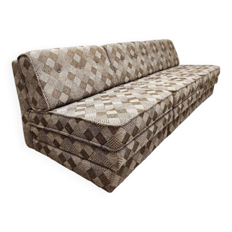 Vintage modular sofa bed 'Checkerd '