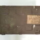 Old crate or military trunk metal patina original vintage canteen