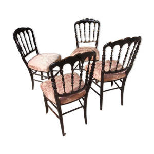 4 chaises Napoléon iii