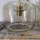Pair of vintage smoked glass wall lights