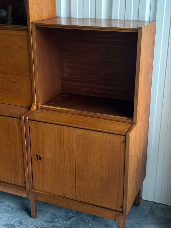 Meuble de rangement et secrétaire scandinave en teck, 1960