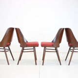 1960s Set of 4 Oswald Haerdtl Dining Chairs for Ton/Thonet, Czechoslovakia