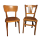 2 wooden bistro chairs Thonet