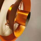 A mid-century Danish hanging lamp in copper by Jo Hammerborg for Fog & Mørup.