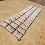 Handmade wool hallway rug, size 75 x 300 cm