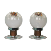 Pair of Italian Murano lamps